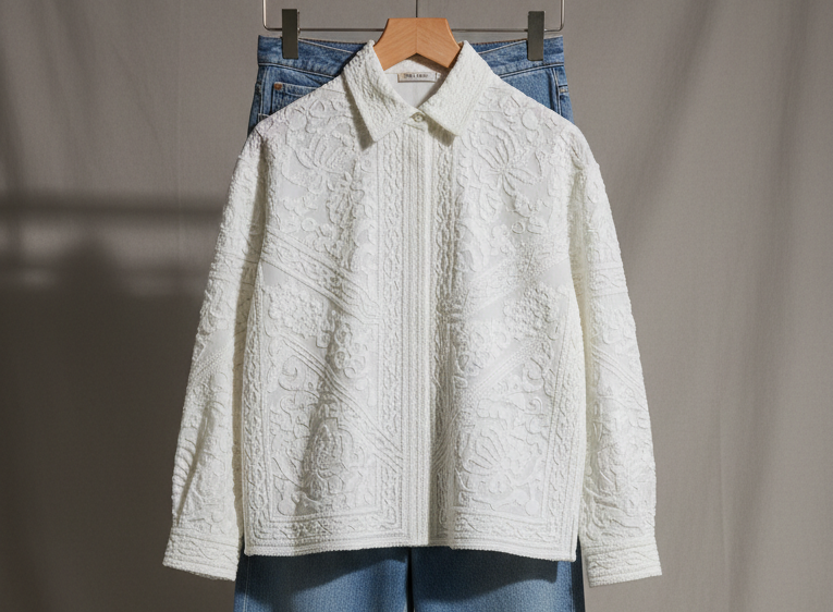 embroided white linen shirts